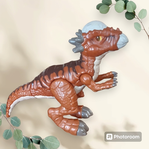 Vinatge Jurassic park world pachycephalosaurus dinosaur action Figure imaginext - Picture 2 of 5